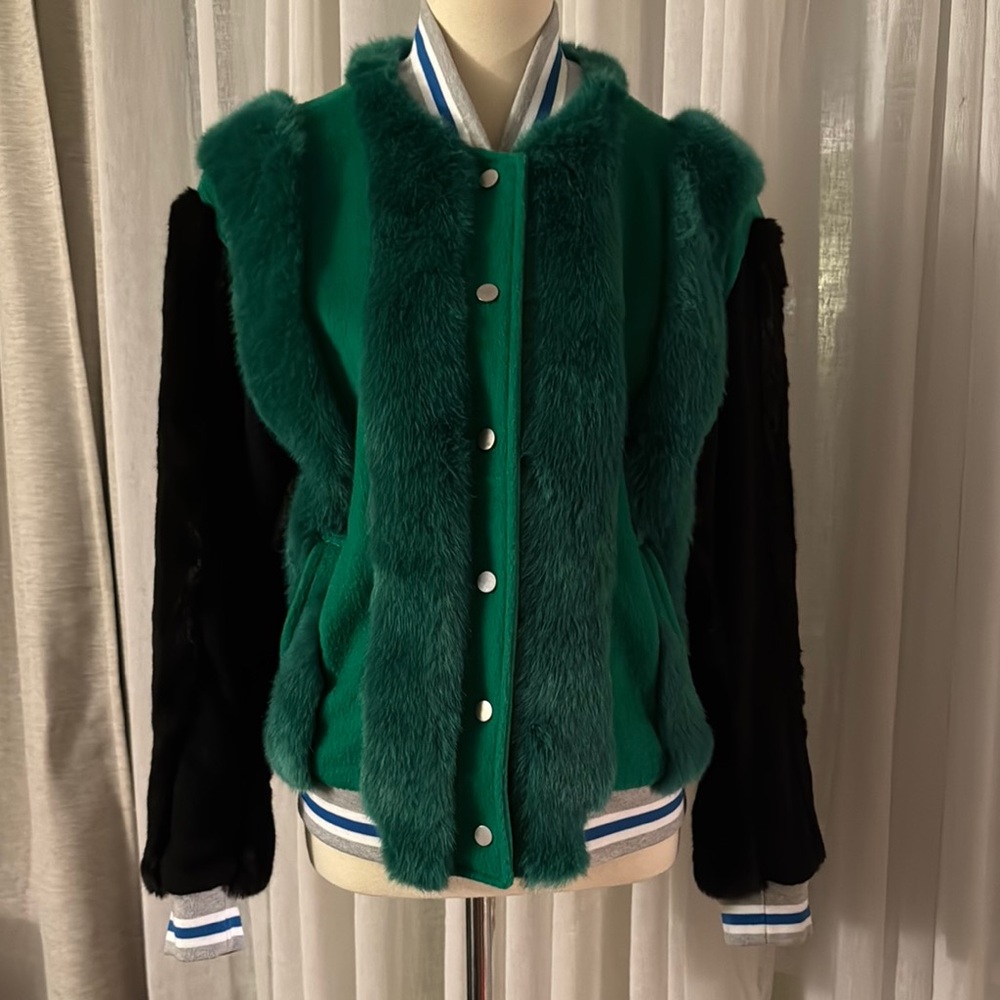 Emerald and Black Varsity Jacket